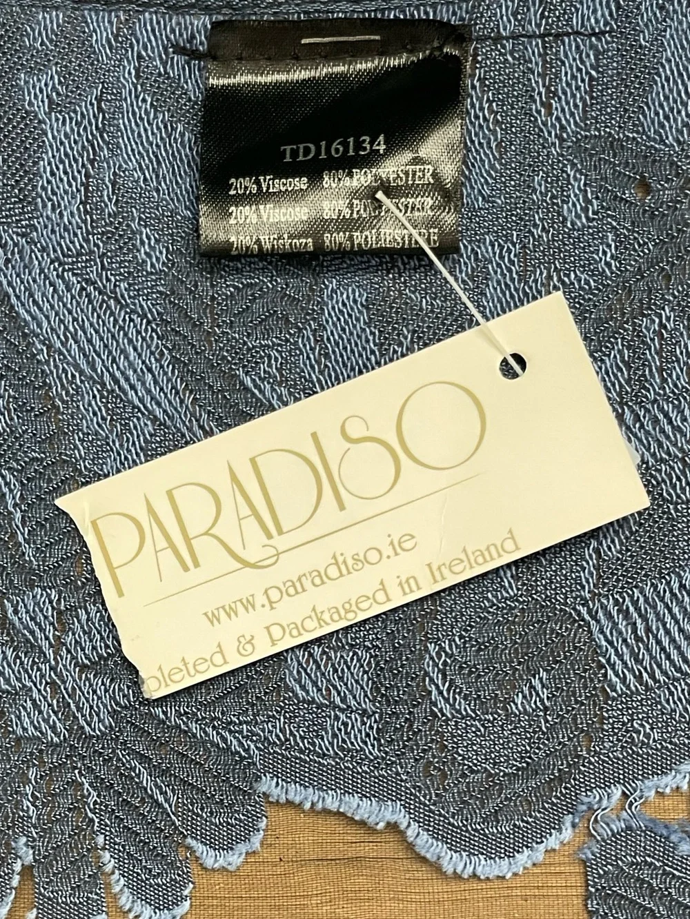 Paradiso Floral Sheer Scarf Wrap Shawl Embroidered Mesh Festival Boho Scarf